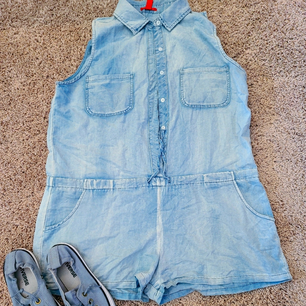 Chambray romper